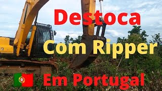 Ripper Mecânico usado para destoca de Pinheiros e Eucalipto em Portugal 🇵🇹.