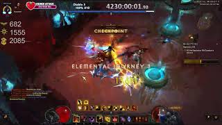 Day 810: (Worlds First) Diablo 3 100% Solo Non Seasonal Speedrun w/RoS & Necro (ENVTuber)