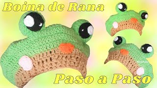 BOINA de RANA a CROCHET Paso a Paso ideal para principiantes