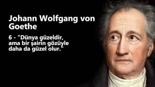 Johann Wolfgang von Goethe   Tarihe Damga Vuran 15 Sözü