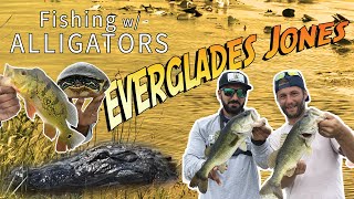 Fishing w/ ALLIGATORS in "Everglades Jones" FLORIDA