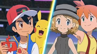 Pokemon Battle: Ash Vs Serena and Misty