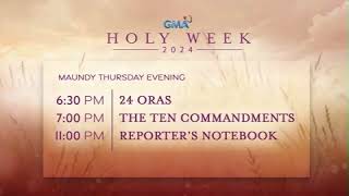 GMA Holy Week 2024: Maundy Thursday Evening Schedule [28-MAR-2024]