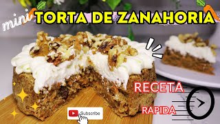 CARROT CAKE 🥕 TORTA DE ZANAHORIA ✨ Receta FACIL y RAPIDA sin batidora