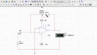 OpAmp Circuit Design 1: Design and MultiSim Simulation of an Inverting OpAmp