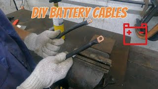 How to install cable lugs. DIY battery, welding, or accessory power cables.