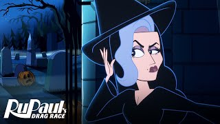 Michelle & The Draghouls 🧟‍♀️🎃👻 Original Animated Holiday Short | RuPaul’s Drag Race 👠✨