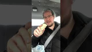 Taco bell eating potato burrito