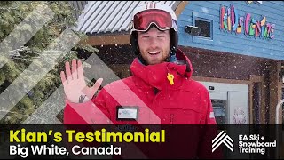 Kian Graham - Ski Instructor Internship Plus Program at Big White with EA Ski & Snowboard Training.