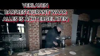 VERLATEN RESTAURANT\BAR GEVONDEN IN BELGIE WAAR ALLES IS ACHTERGELATEN