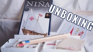 Niña Amati, great model kit for beginners - My first impressions UNBOXING