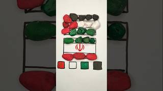 رسم الصداقة إيران 🇮🇷 وفلسطين 🇵🇸 ✅ رسم علم الدول العربية#palestine #iran #shorts