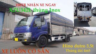 Hino 3t5 thùng bạt | Hino dutro XZU342 nhập khẩu thùng 4m5 tải 3t5