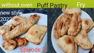 The technique for getting the puff pastry is very easy chicken patties:deliciouscookies:without oven