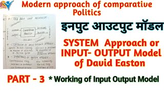 David Easton's System Approach | Working of Input - Output Model | Importance | Part - 3