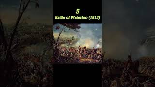 Five Most significant battles in history #shorts #battle