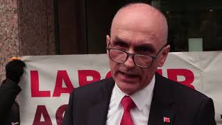 Chris Williamson ex Labour MP reads statement.