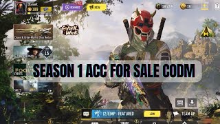 Season 1 account for sale CODM