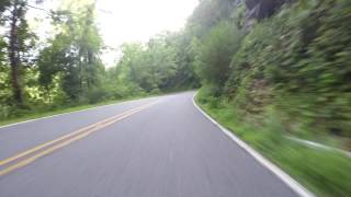 NA Miata ripping mountain road