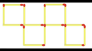 Move 2 matchsticks to make 5 squares from 4 squares Riddle  #brainteasers #matchstick #riddles