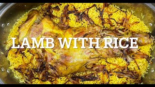 HOW TO MAKE DELICIOUS LAMB SHOULDER WITH RICE FOR IFTAR / كيفية تحضير كتف لحم مع أرز على الإفطار