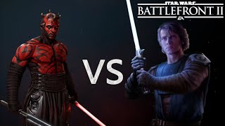 Darth Maul against Anakin Skywalker (Hero Showdown) Intense Duel #5 . Star Wars Battlefront II