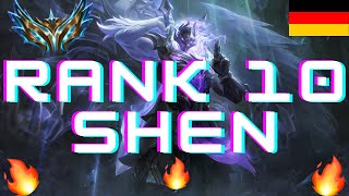 🔥 Shen Guide german S14 RANK 10 CHALLENGER EUW Shending Help Gameplay Analyse League of Legends 🔥