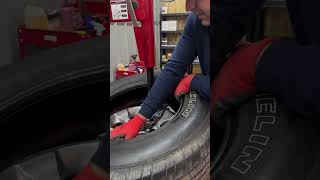 How tires are installed