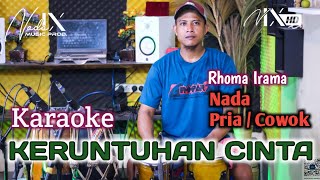 KERUNTUHAN CINTA KARAOKE - NADA PRIA / COWOK - SUARA JERNIH - NADA9 - KOPLO KARAOKE  + LIRIK LAGU