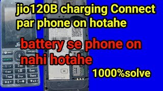 jio f120 only chargingon||jio phone charging par on only