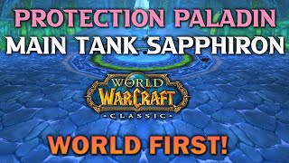 World First Prot Paladin MT Sapphiron - Classic WoW