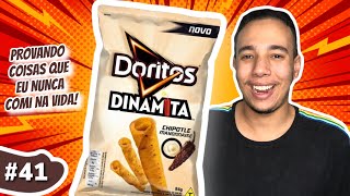 PROVANDO DORITOS DINAMITA CHIPOTLE MAYONNAISE - COISA QUE EU NUNCA COMI NA VIDA #41