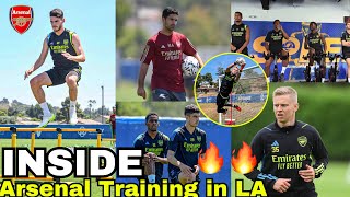 Preparation to destroy Barcelona!🔥Arsenal Intense Training Today in LA |Timber,Rice,Havertz,Saka