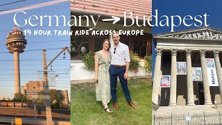 14 hour train ride across Europe from Germany to Budapest | travelling in Hungary in summer