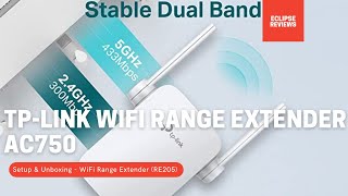 🌐TP Link WiFi range Extender AC750 - Wifi Repeater Setup & Unboxing - WiFi Range Extender (RE205)