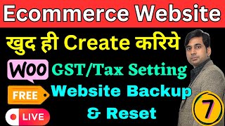 How to Create Own Ecommerce Website | Best Hosting, Website Backup Reset, Woocommerce, Business Idea