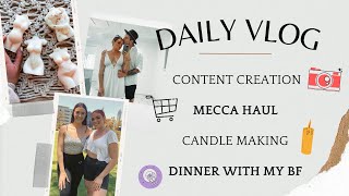 Daily Vlog | Content Creation, Candle Making, Haul + MORE