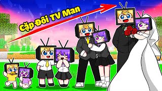 NABEE VÀ TOGA CẶP ĐÔI TV MAN THỬ THÁCH LỚN LÊN VÀ CƯỚI NHAU TRONG MINECRAFT*NABEE CẶP ĐÔI TV 😍👶🤵👰