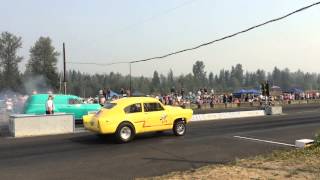 Gettman's Henry J Wheelstand Billetproof Eruption Drags 2015