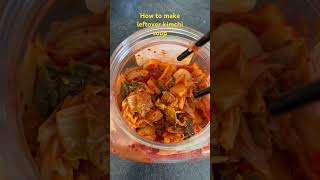 How to make leftover kimchi soup 🍲 #delicious #food #fypシ #recipe #subscribe #share #viral #like