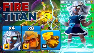 Surprisingly Strong! TH16 Warden Fireball Electro Titan Druid Smash Legend League Attacks!