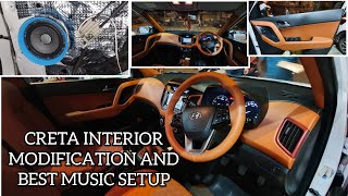 CRETA INTERIOR MODIFICATION & MUSIC SETUP