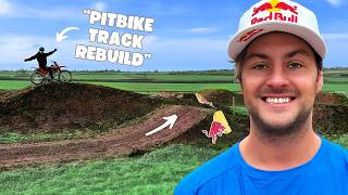 I REBUILT MY BACKYARD PIT BIKE TRACK!!