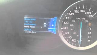 How to establish adaptive cruise control settings on 2015 Ford Explorer.