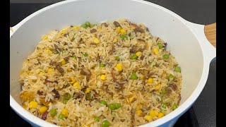 HOW TO MAKE ONE POT STIR FRY RICE // DELICIOUS AND SIMPLE #leftoverricerecipe #ghanafood