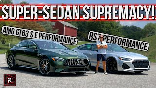 FASTEST Sedan Faceoff! 2024 Mercedes-AMG GT 63 S E vs. Audi RS7 Performance