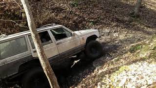 Brent smoking his tires