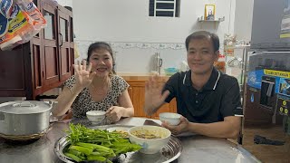 Khô cá Thu chưng hột vịt thịt bầm,ăn kèm rau sống chuối chát/Ngọc Cần Vlog