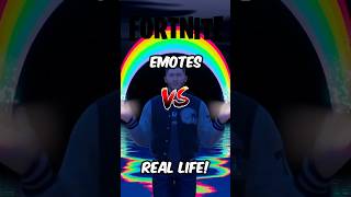 Fortnite emotes vs real life! 🕺 #shorts