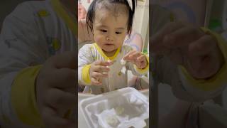 Eating alone #babyshorts #babygirll #cutebaby #baby #babyshorts